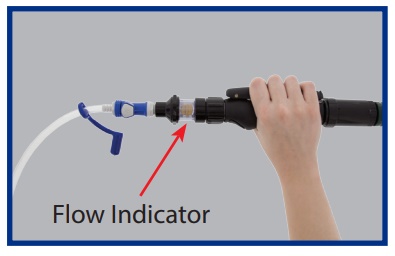 Golf Cart Battery Watering System flow indicator