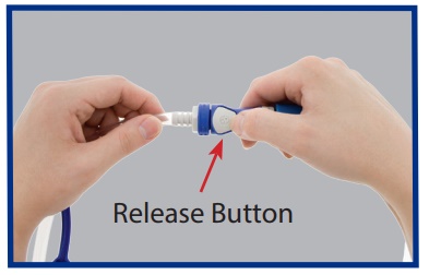Golf Cart Battery Watering System release button